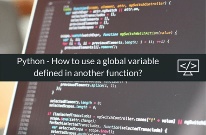 global variable assignment python