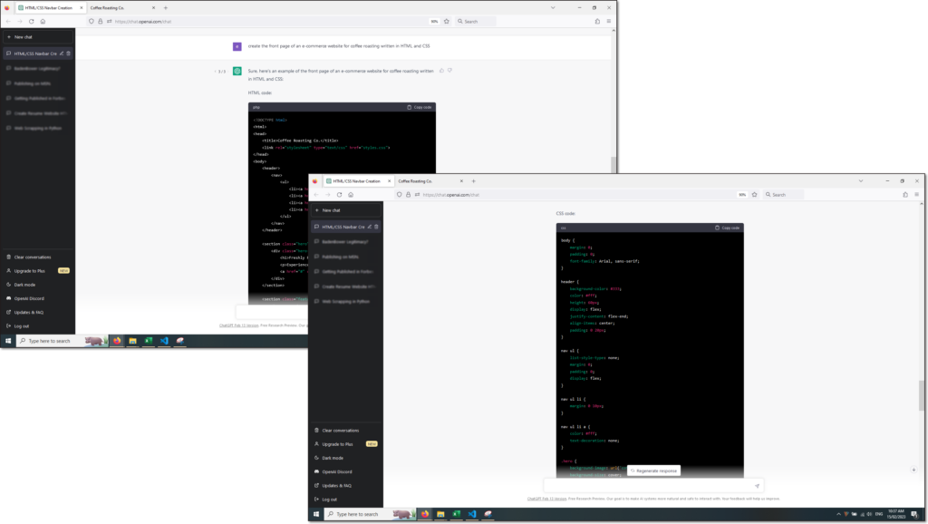 How to use ChatGPT to create static pages?